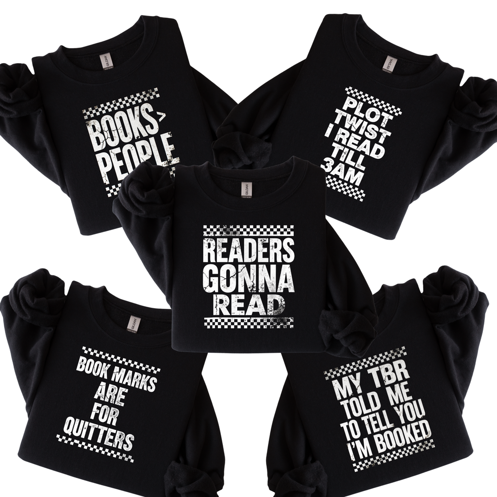 📚 Bookish Reader Sweatshirt | DTF Printed | Cozy Literary Crewneck