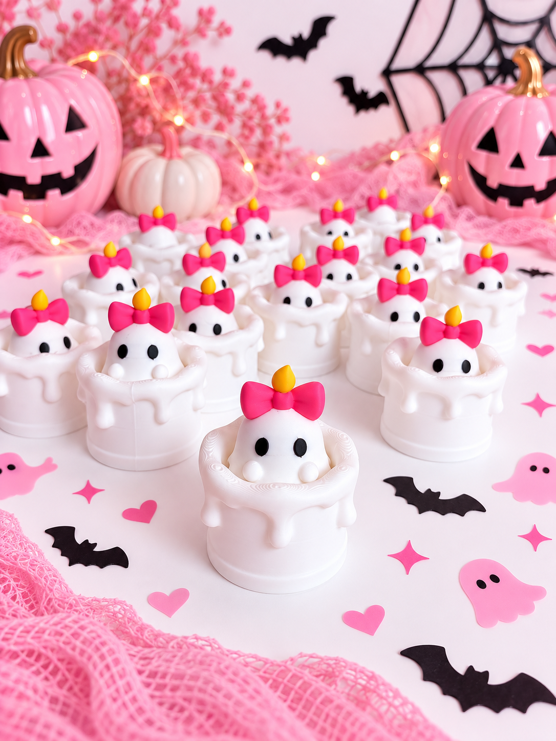👻 Pink Ghost Reading Clicker | Cute Halloween Fidget Clicker
