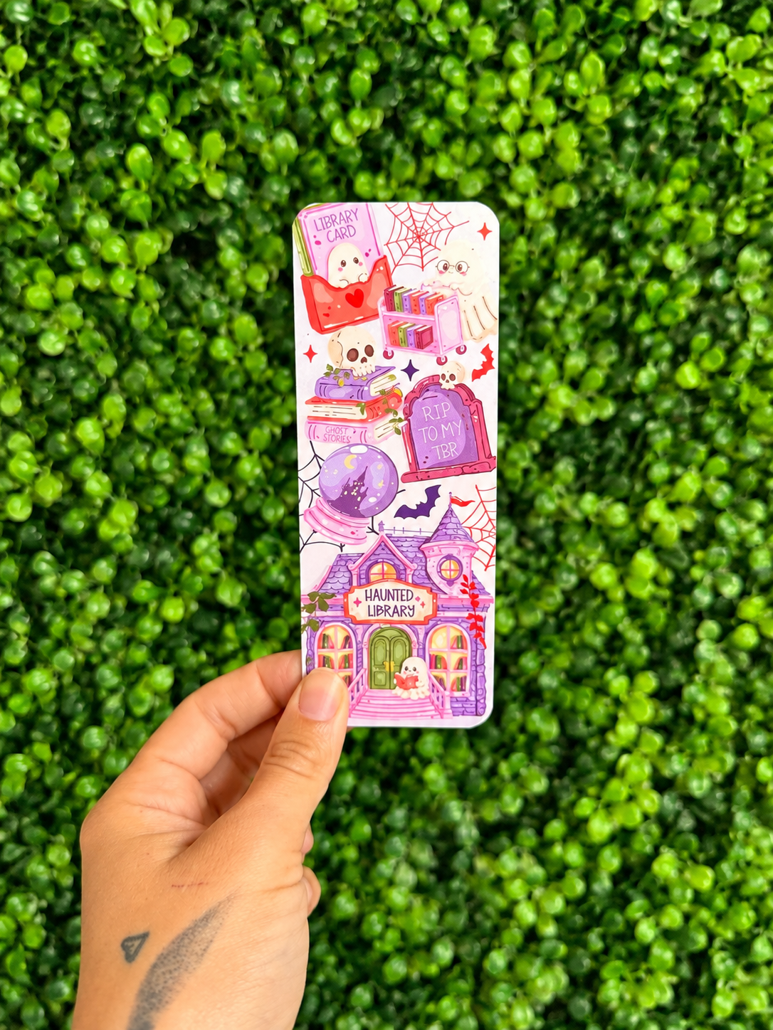 Haunted Library Bookmark 👻📚 | Spooky Book Lover Bookmark