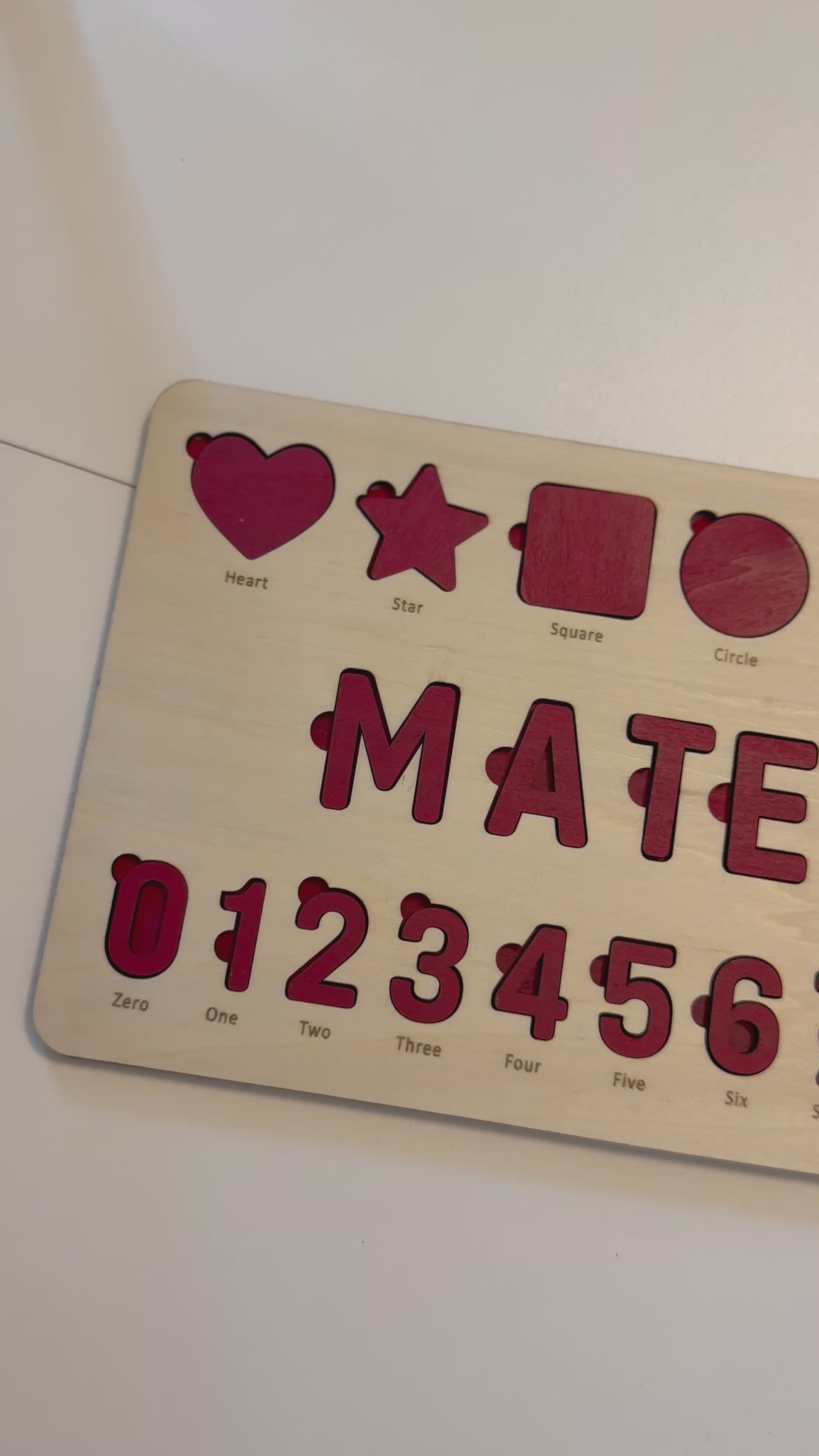 Children’s Personalized Letters & Number’s Puzzle